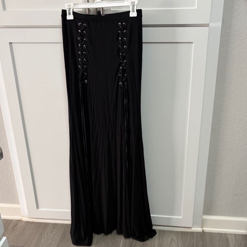 Dolls Kill Widow Maxi Skirt- small